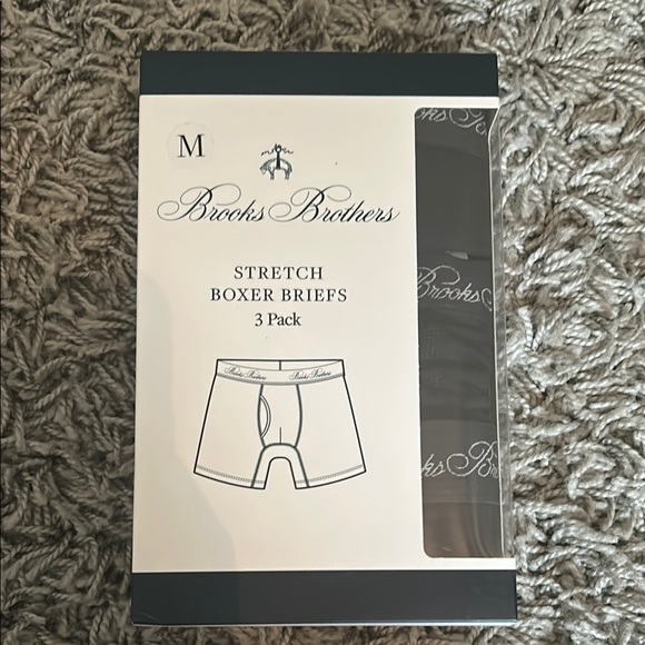Brooks Brothers Black Boxer Briefs Essential Comfort - Picture 1 of 3